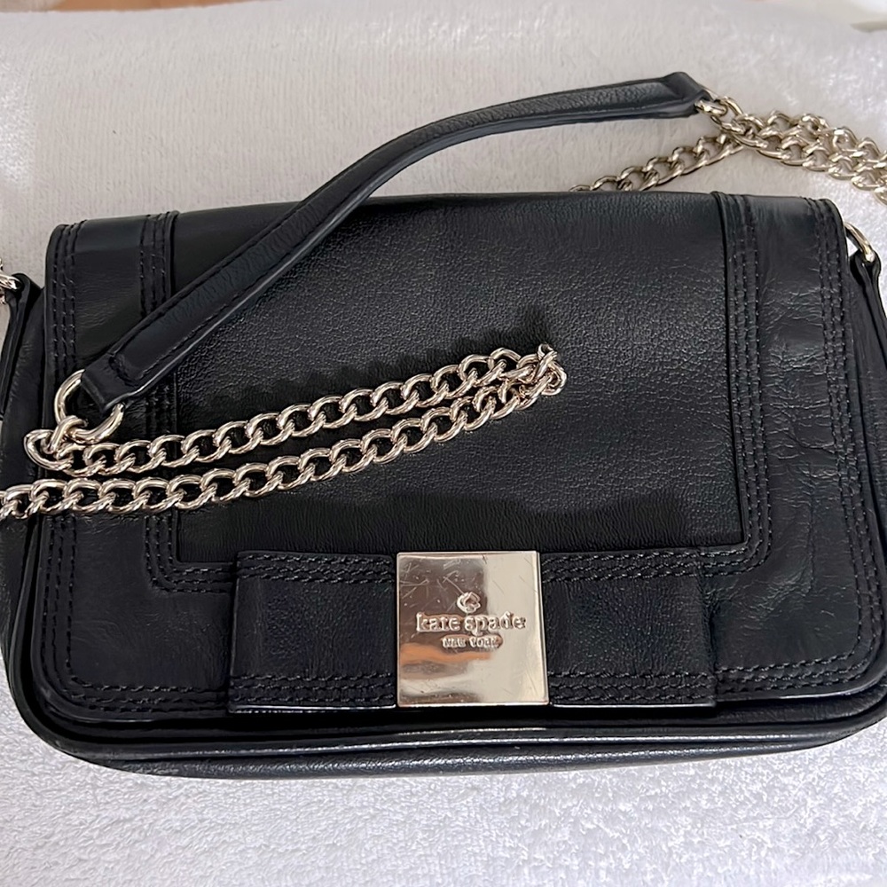 Kate Spade evening crossbody with gold chain